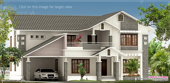 2900 sq-ft villa elevation