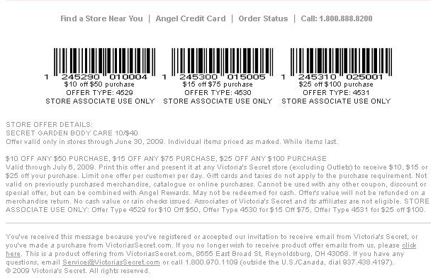 victoria secret printable coupons 2011. Enjoy your Victorias Secret