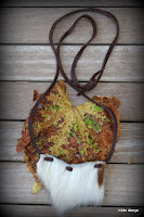 LoveLea's cowhide amulet, front