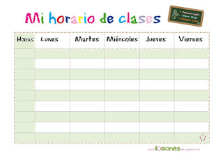 tu mejor horario de escuela para que puedas descargar e imprimir