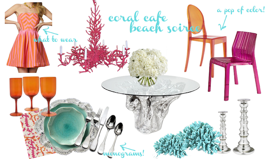 I chose a fuschia turquoise and orange color palate to infuse fun into 