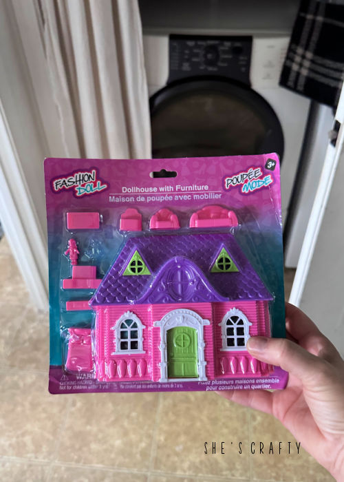 Dollar Store doll house.