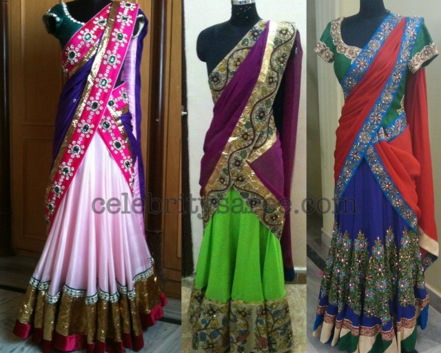 Half Sarees for Wedding