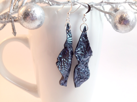 Dangling polymer clay earrings by felicianation