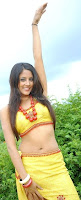RITHIKA, hot, and, sexy, pic, in, yellow, and, white, dress