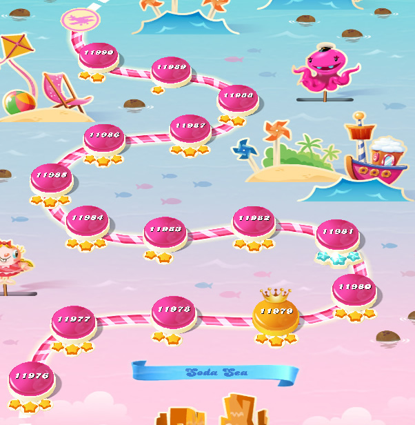 Candy Crush Saga level 11976-11990
