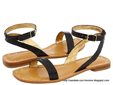 Sandale cuir homme:1516ZM~{675533}