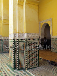 colonnes en zellige marocain du fes fassi