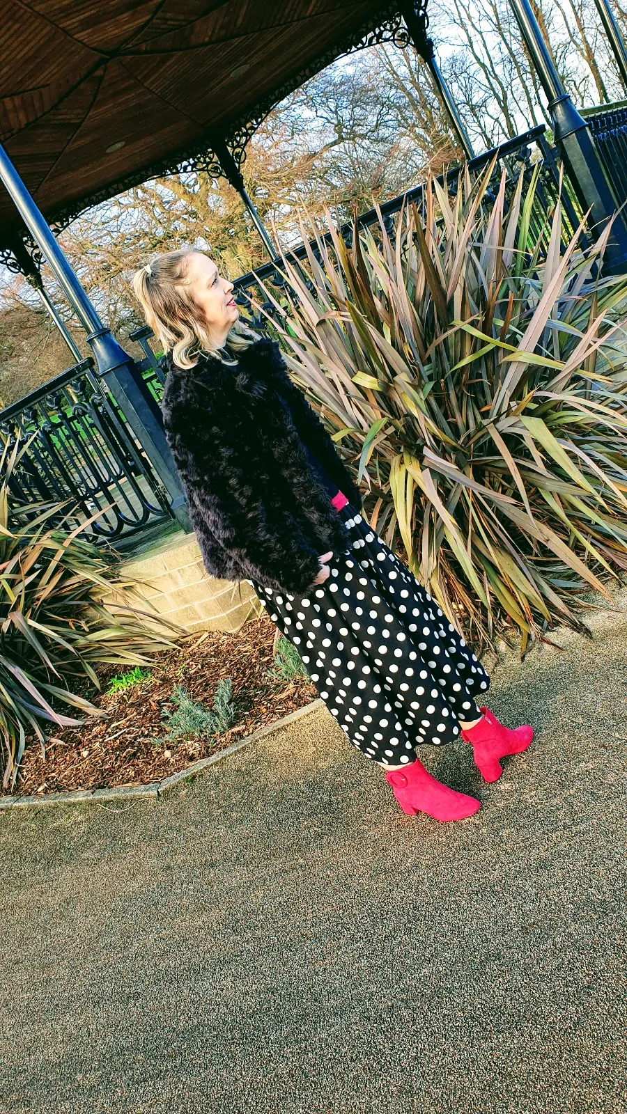 Polka Dots And A Pop Of Red To Brighten Up Your Day