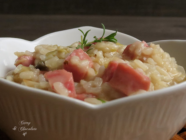 Risotto de berenjena y chorizo criollo – Risotto with eggplant and chorizo criollo  