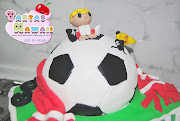 Tarta balon de futbol ESPECTACULAR