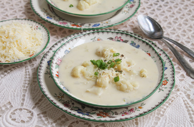 Food Lust People Love: This Creamy Cheddar Cauliflower Soup is the perfect savory bowl, made with extra sharp cheddar and chicken broth. And it’s quick to cook in an Instant Pot!