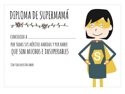 Diploma de super mamá