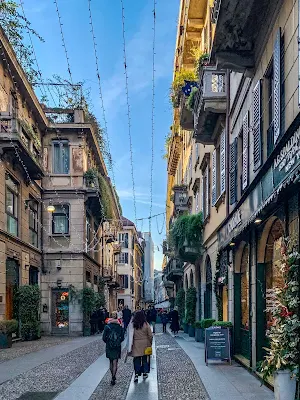 brera district in milan