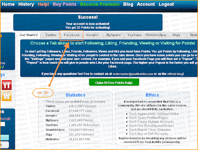 شرح موقع youlikehits للحصول على الاف المعجبين على الفيس بوك