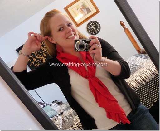 Easy Earring Makeover and Ruffle Scarf 1