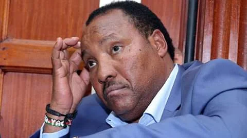 Ferdinand Waititu in court. PHOTO | BMS