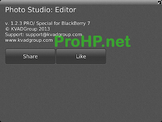 Photo Studio PRO v1.2.3 for BlackBerry