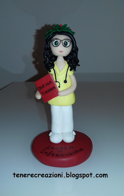 cake topper laurea infermieristica