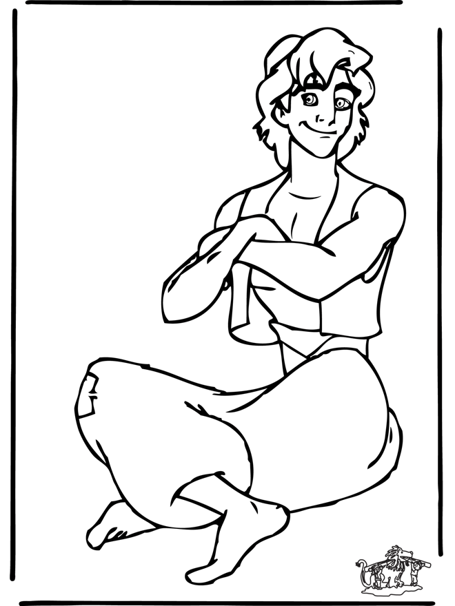 Download blog creation2: Free Aladdin Cartoon Disney Coloring Pages