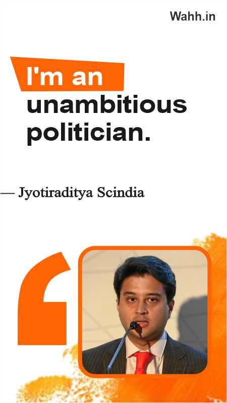 Jyotiraditya Scindia Thought