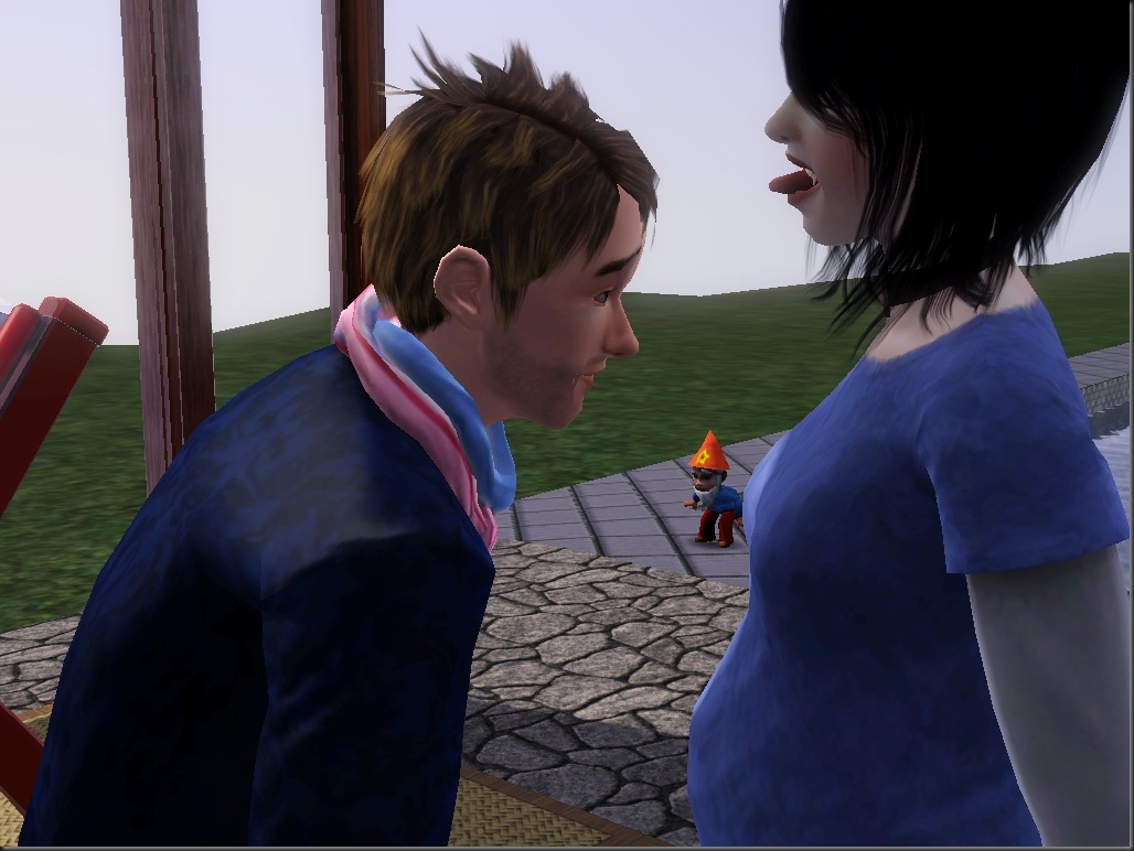 After Bite--staring at chest