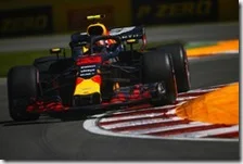Max Verstappen nelle prove libere del gran premio del Canada 2018