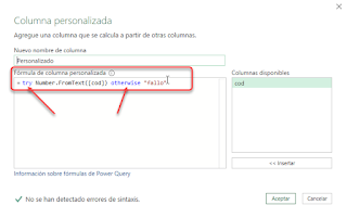 Power Query: Try-Otherwise-Gestionando Errores