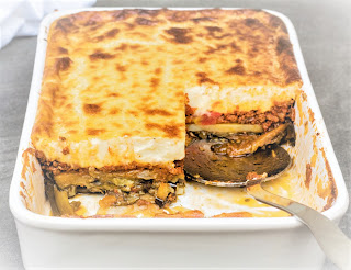 Greek Moussaka with eggplant