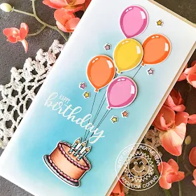 Sunny Studio Stamps: Make A Wish Birthday Balloon Birthday Card by Angelica Conrad 