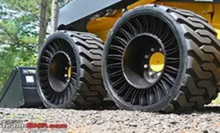 Nissan’s airless tire concept design