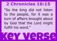 Key Verse - 1 Chronicles 10:15