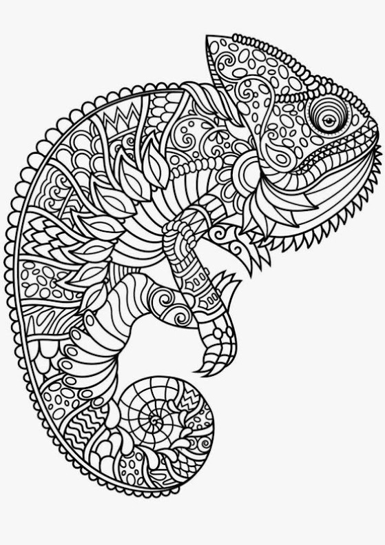 Mandala-Chameleon-Lizard-Tattoo-Design