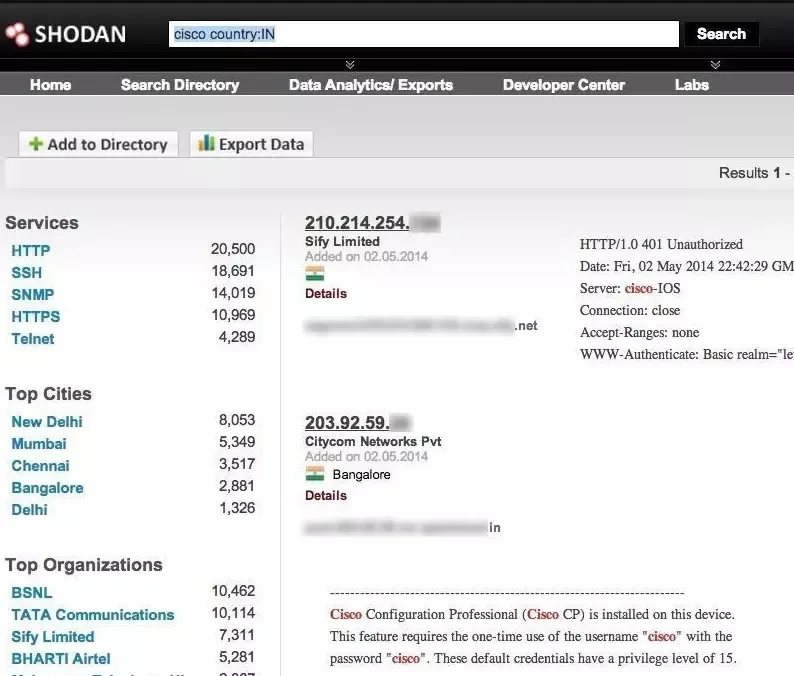 mencari router yang bisa di hack menggunakan shodan