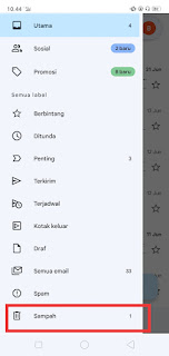 Cara menghapus email sampah di gmail