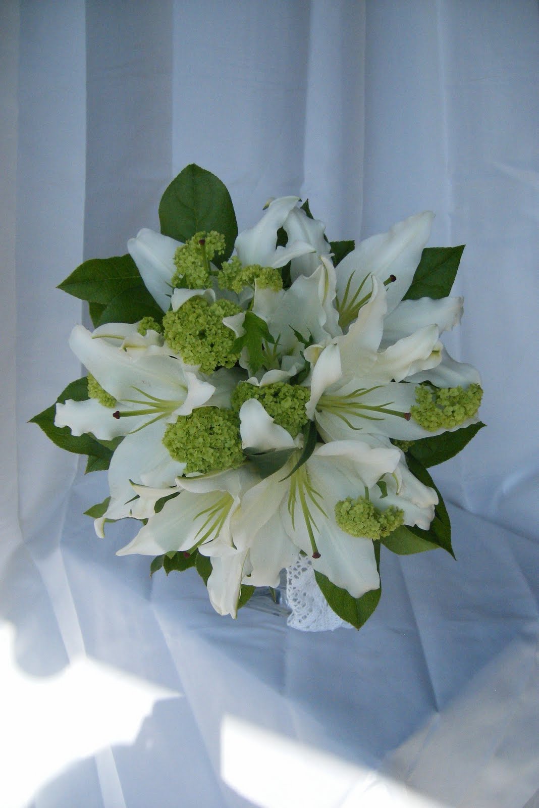 white and green wedding