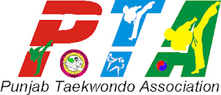 Logo PTA, Punjab Taekwondo Association, Mohali near Chandigarh, India, Martial Art Tkd 'Korean Karate' Training Classes, Self-defence, Fitness, Garhshankar, Kot Maira, Hoshiarpur, Jalandhar, Amritsar, Ludhiana, Patiala, Moga, Sangrur, Ropar, Tkd Academy, Association, Federation