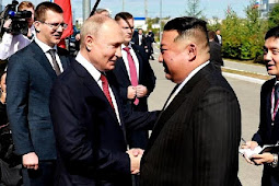 Pertemuan Kim Jong Un dan Vladimir Putin Diwarnai Uji Rudal Balistik oleh Korea Utara