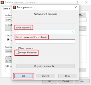 Password Protect a File/Folder while Zipping