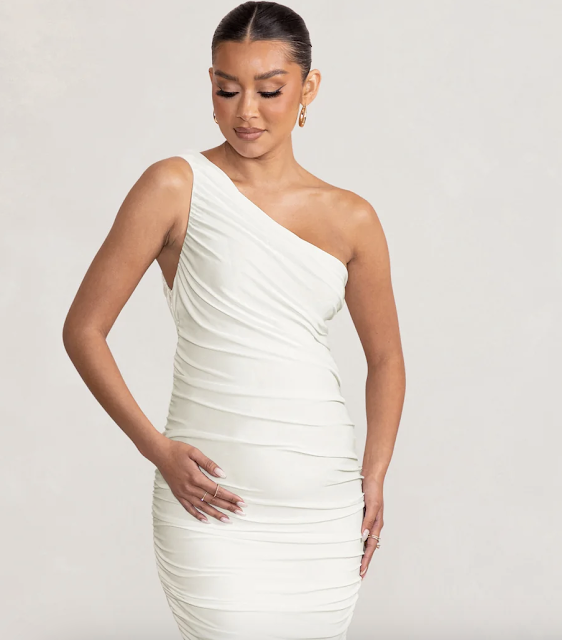 dressily white one shouldered dress,dresslily review,one shouldered dress strappy,straps arms dress,white club dress,fantailflo,dresslily blog review,dresslily dress,