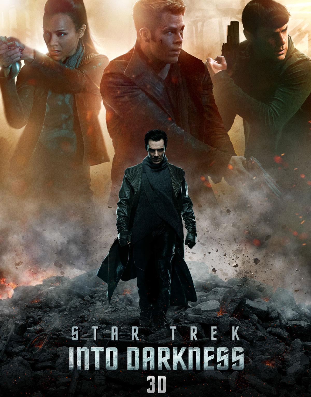 Poster Of Star Trek Into Darkness (2013) Full English Movie Watch Online Free Download At worldfree4u.com