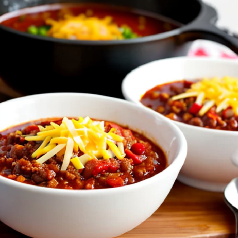 white bowls filled with chili