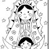 Dibujos para colorear de la Virgen de Guadalupe - Jugar y Colorear