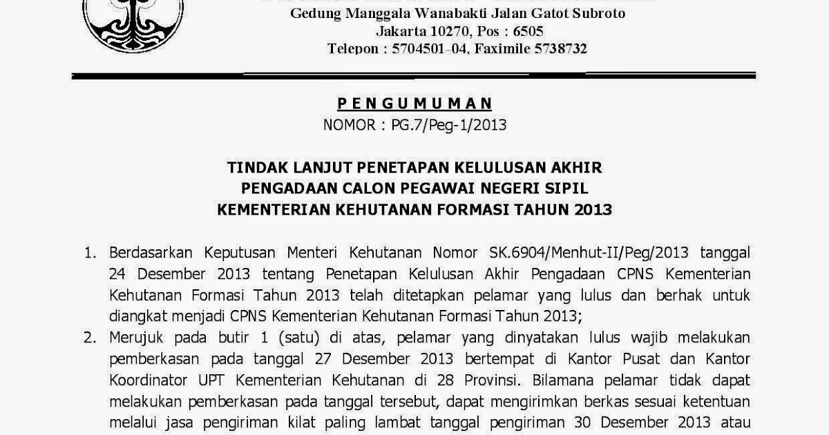 Contoh Pengumuman Resmi Dalam Bahasa Inggris