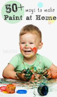 A fantastic collection of homemade paint recipes for kids- from super simple to creatively eclectic and everything in-between