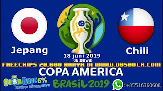 jepang vs chili copa amerika 18 juni 2019