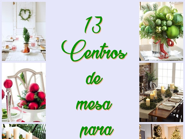 Centros de mesa para o Natal