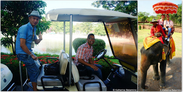 Golf Cart at Bang Pa-In and Elephant Taxi at Ayutthaya