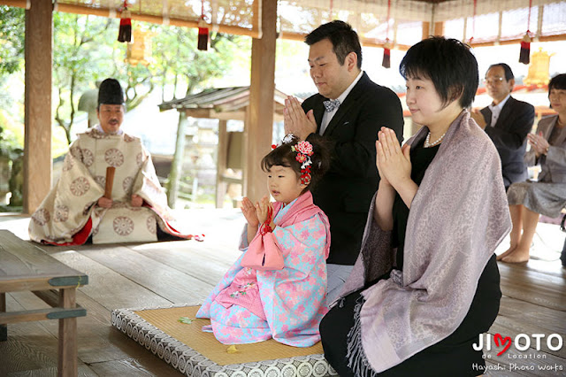 手向山八幡宮での七五三出張撮影