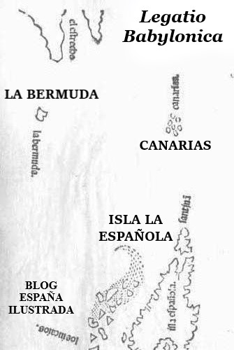 Bermuda mapa Legatio Babylonica